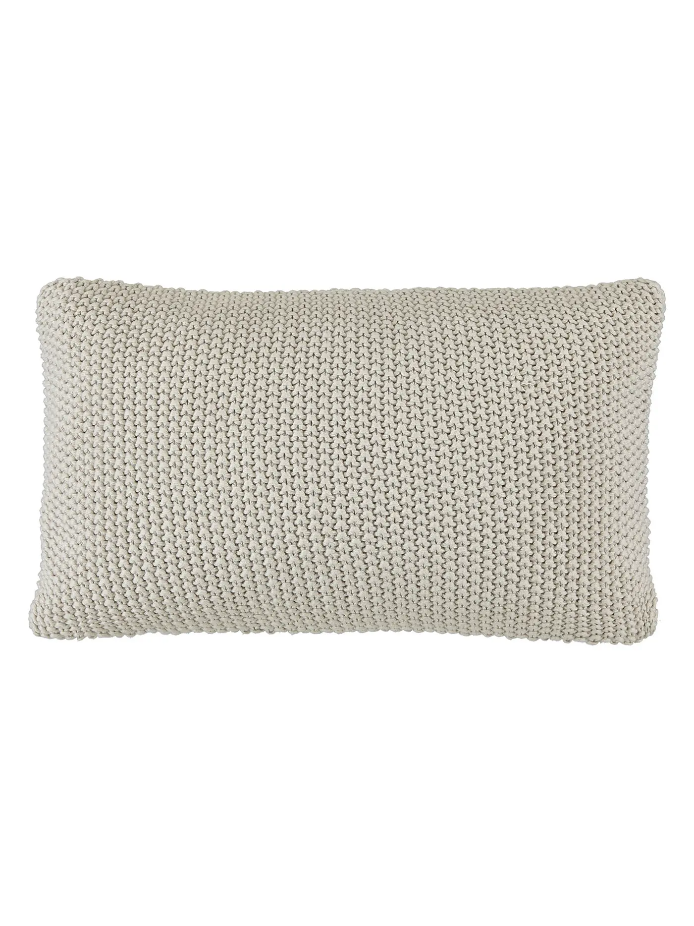MARC O'POLO HOME | Zierkissen Nordic Knit 30x60cm (Silver) | beige